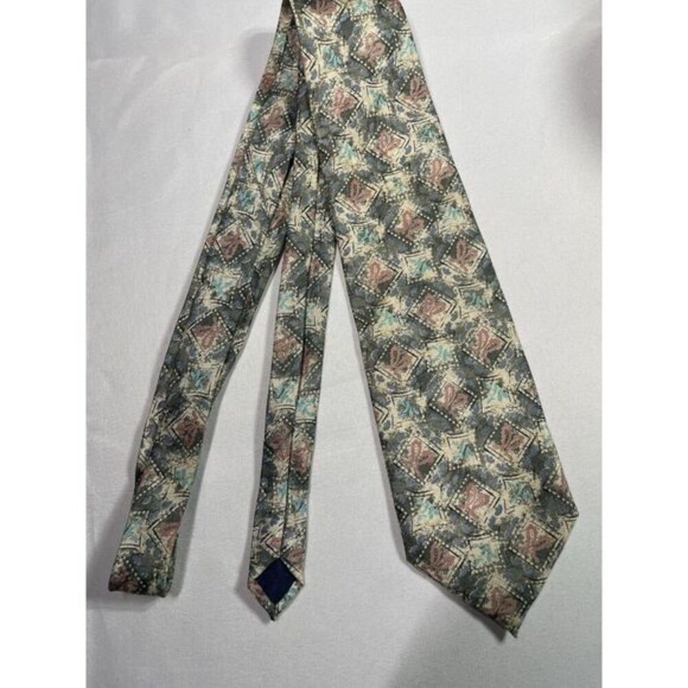 St. Stefano 100% Silk Made in Italy Geometric Print Men's Neck Tie
